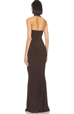 Norma Kamali Halter Turtle Fishtail Gown for rent on The Volte - image 3