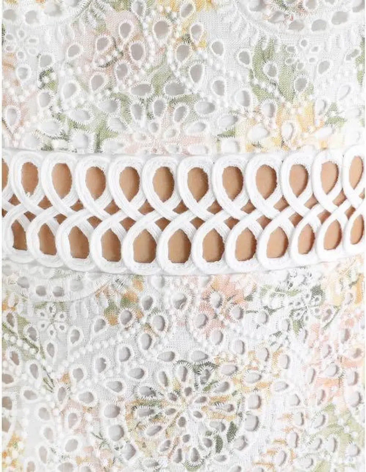 ZIMMERMANN AMELIE EMBROIDERED MIDI DRESS | Size OP AU 6 - Image 3