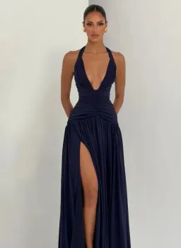 Babyboo Fashion Amaris Maxi Dress Navy 8 for rent on The Volte - image 1