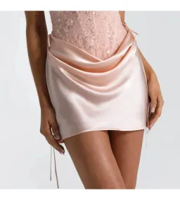 Natalie Rolt Evelyn Mini Dress in Baby Pink Size 2/AU10 for rent on The Volte - image 1