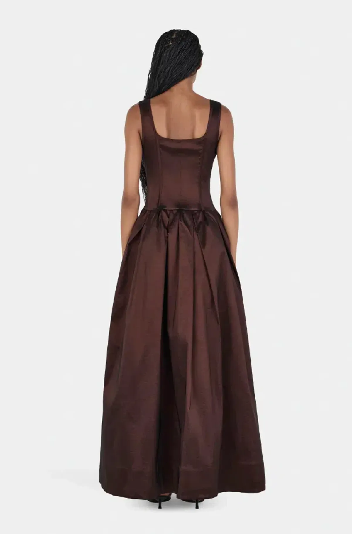 POSEY TAFFETA GOWN | CHOCOLATE - SIZE 8 - Image 3