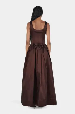 POSEY TAFFETA GOWN | CHOCOLATE - SIZE 8 for rent on The Volte - image 3