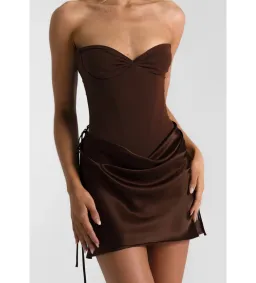 Natalie Rolt Verity Bustier Top in Espresso Size 2/AU10 for rent on The Volte - image 1