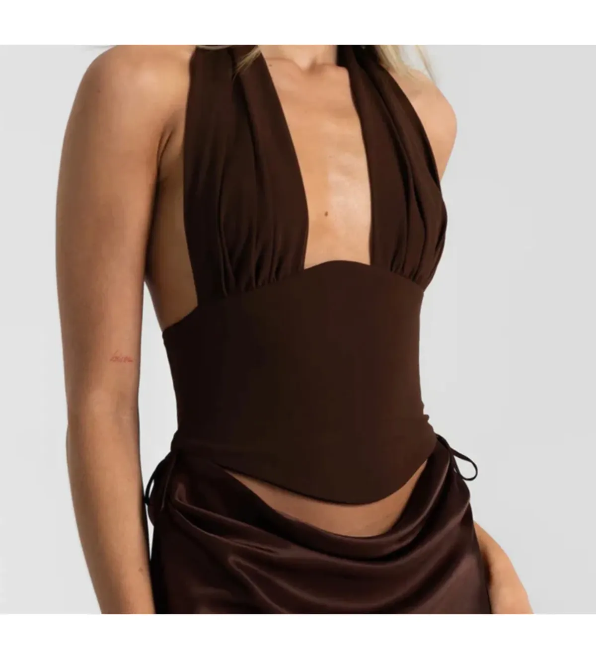 Natalie Rolt Bronte Top in Espresso Size 2/AU10 - Image 1