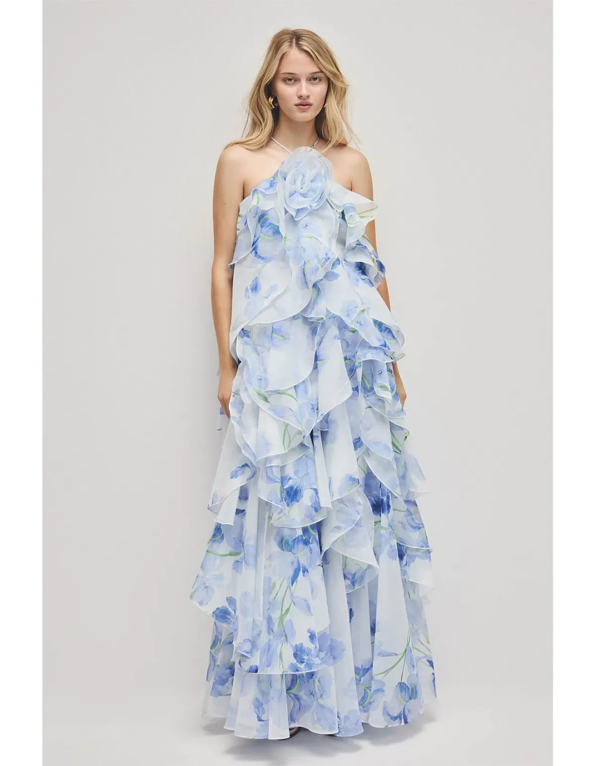 AJE PANDOREA LAYERED MAXI DRESS IN IRIS SIZE 4 - Image 1