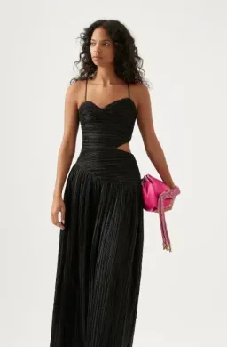 Aje Laurier Wave Maxi Dress black size 10 for rent on The Volte - image 6