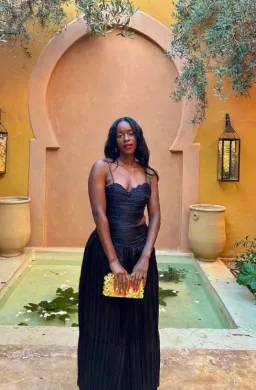 Aje Laurier Wave Maxi Dress black size 10 for rent on The Volte - image 5