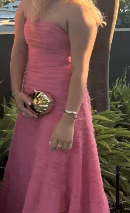 Aje Soundscape Maxi Dress Guava Pink 14 for rent on The Volte - image 5