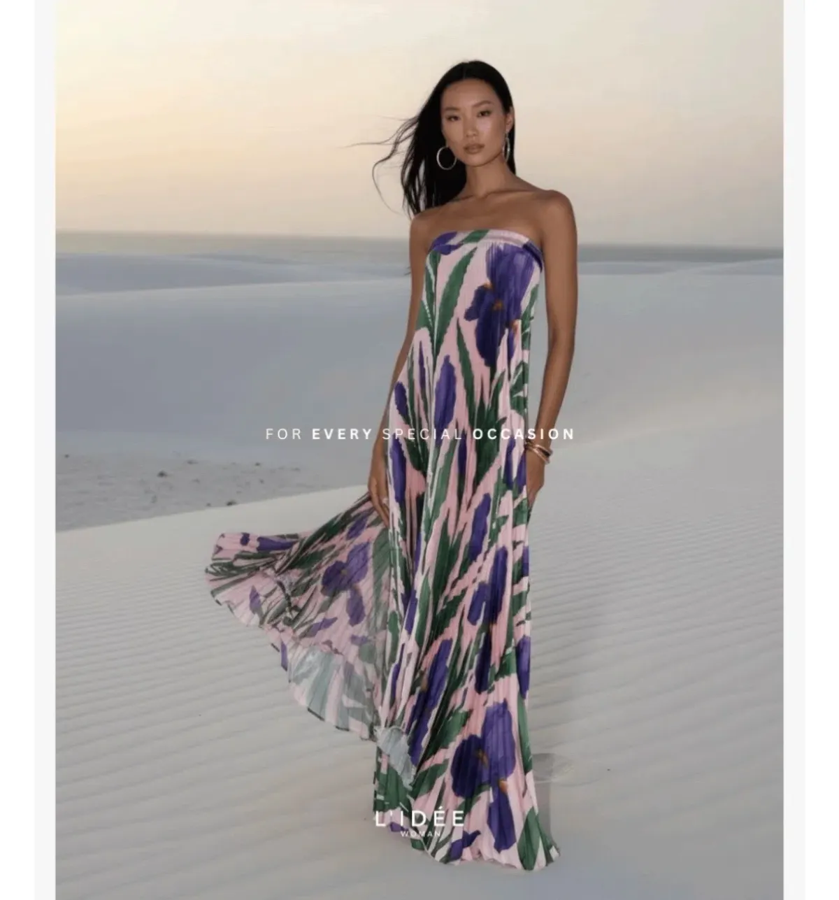 L’IDEE BISOUS STRAPLESS GOWN - IRIS GARDEN - Image 2