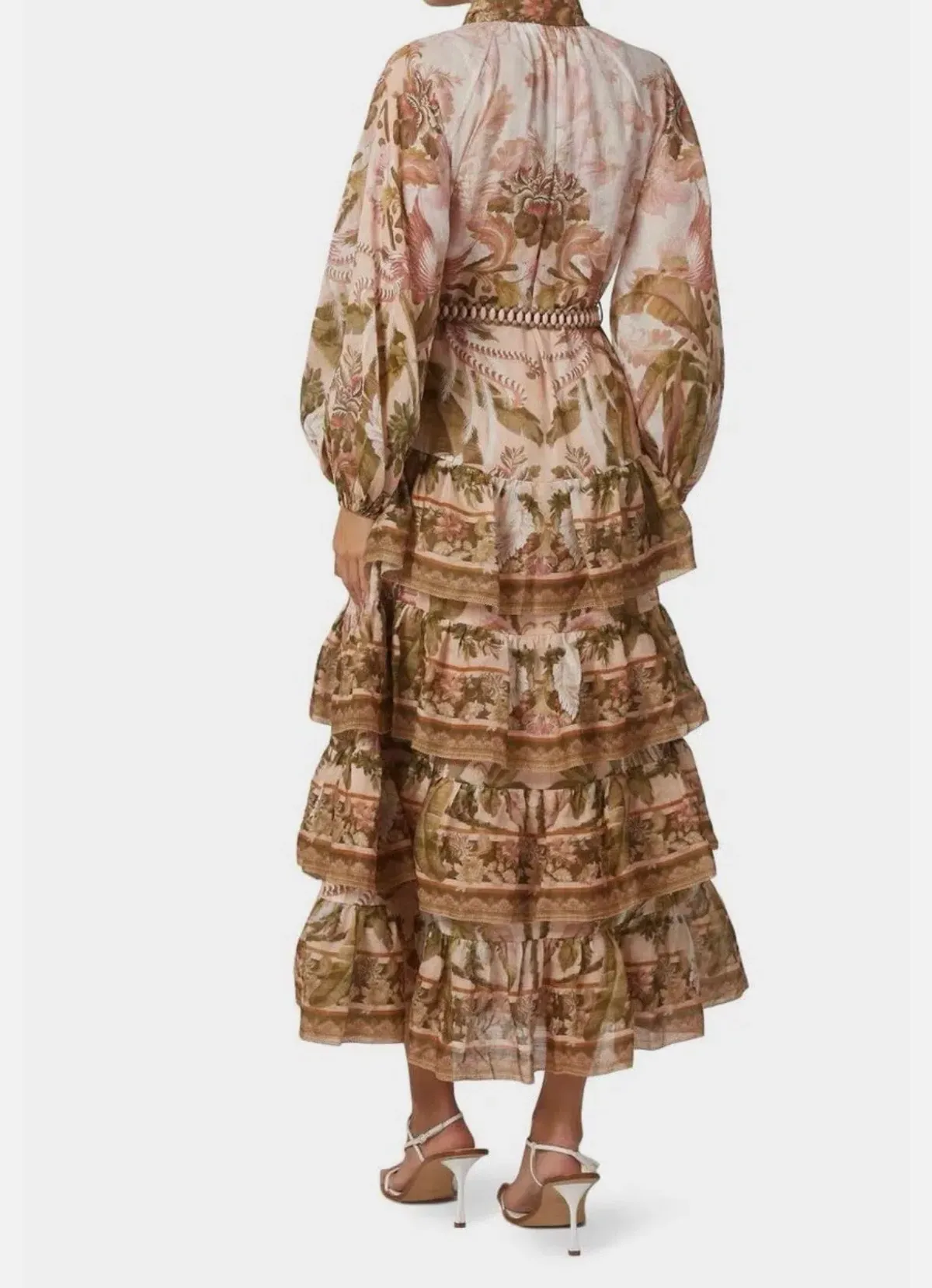 Zimmermann Lyre Tiered Midi Dress (Sz 0) - Image 2