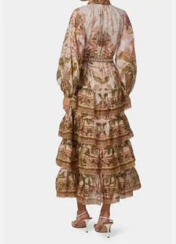 Zimmermann Lyre Tiered Midi Dress (Sz 0) for rent on The Volte - image 2