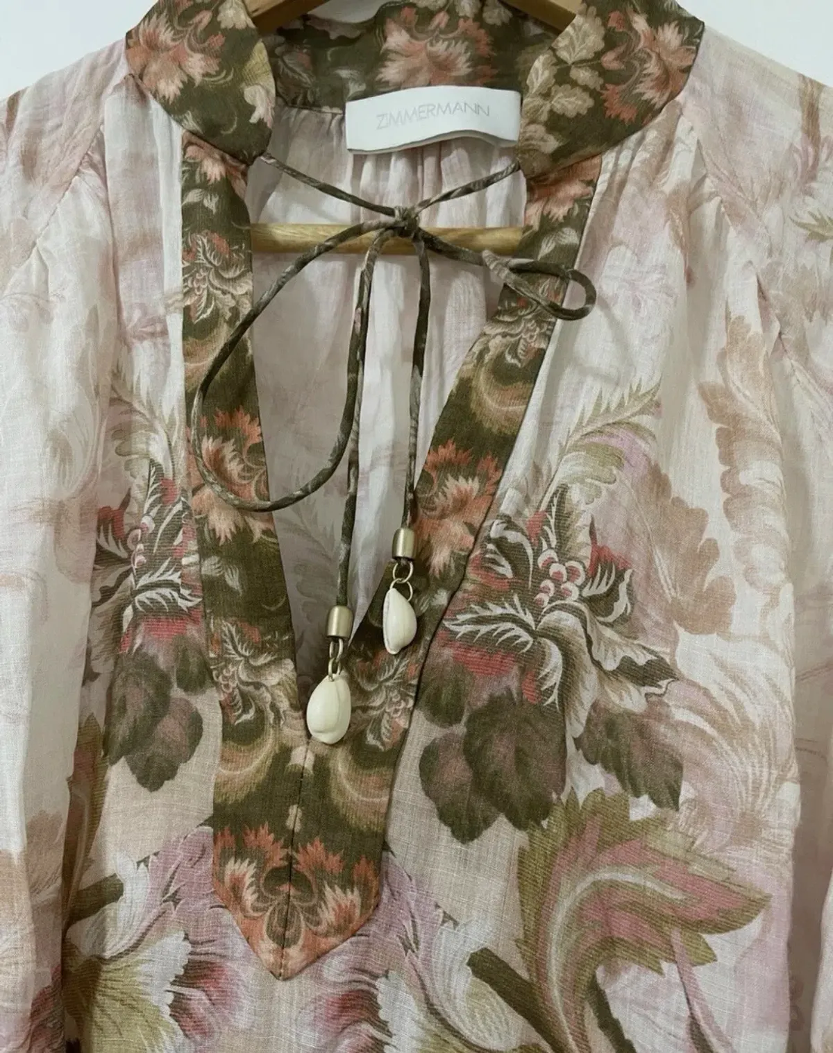 Zimmermann Lyre Tiered Midi Dress (Sz 0) - Image 3