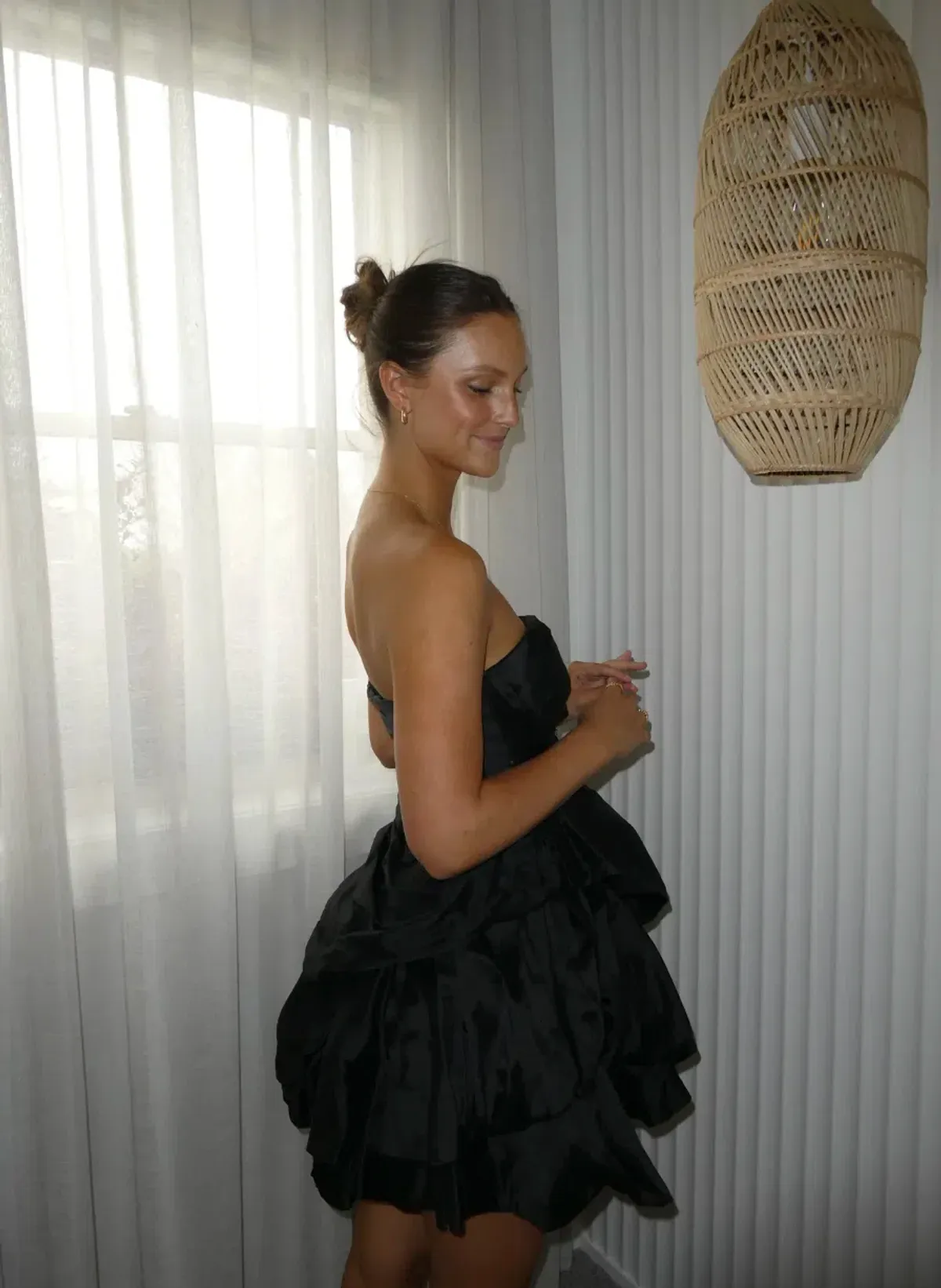 Aje Daybreak Strapless Mini Dress black size 10 - Image 2