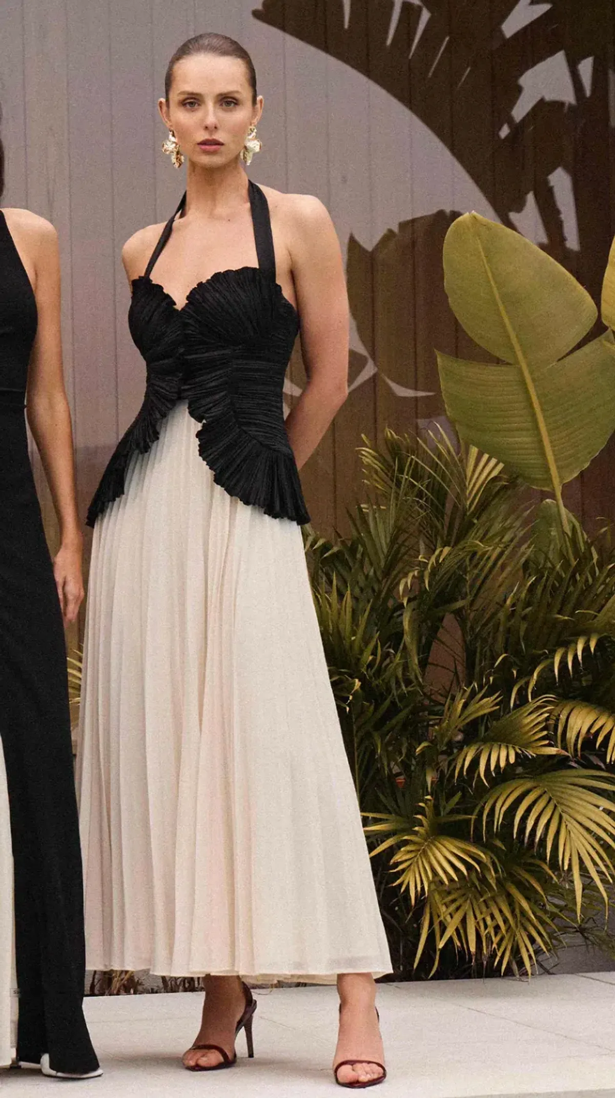 Sheike SORAYA MAXI DRESS Black & White size 10 - Image 3