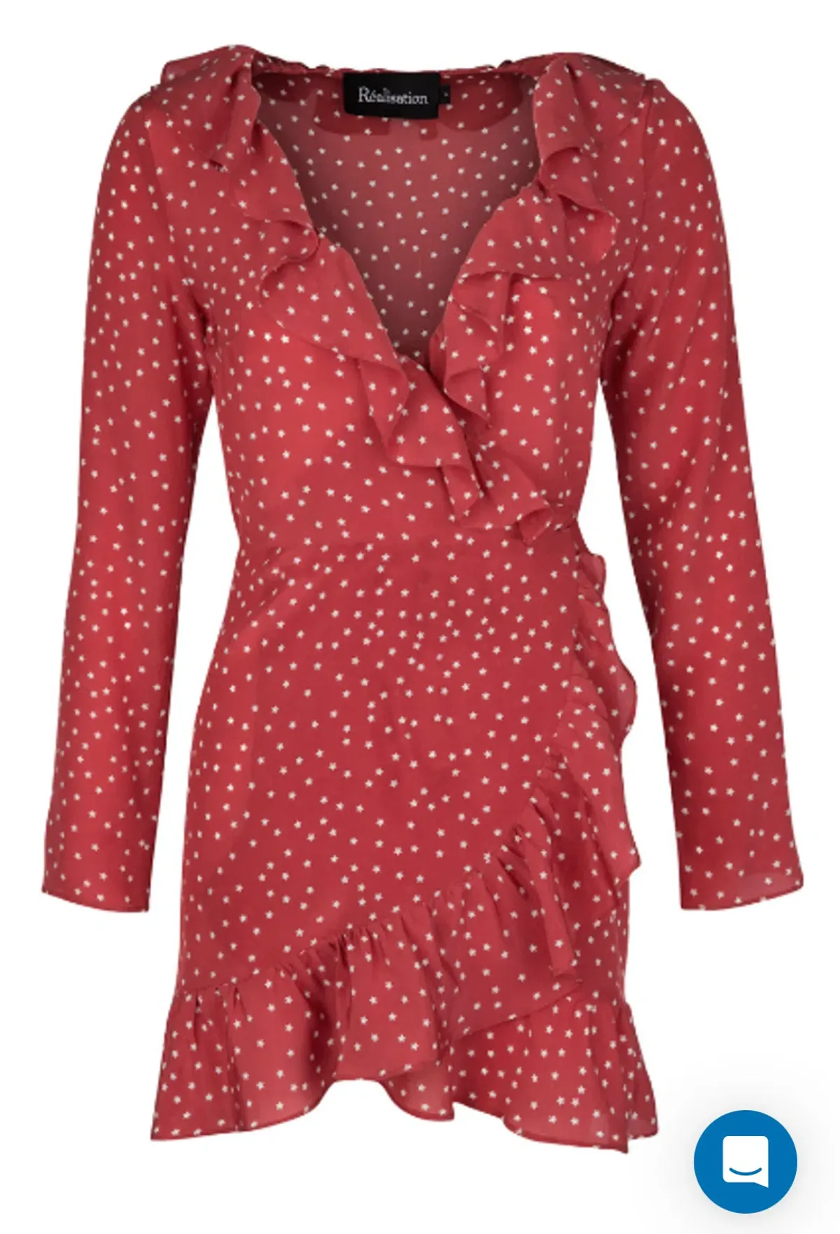REALISATION PAR THE ALEXANDRA MINI DRESS RED STAR SIZE 10 - Image 2