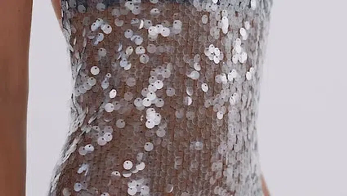 Mercury dress medium fits 6, 8 , silver beauty - Image 4