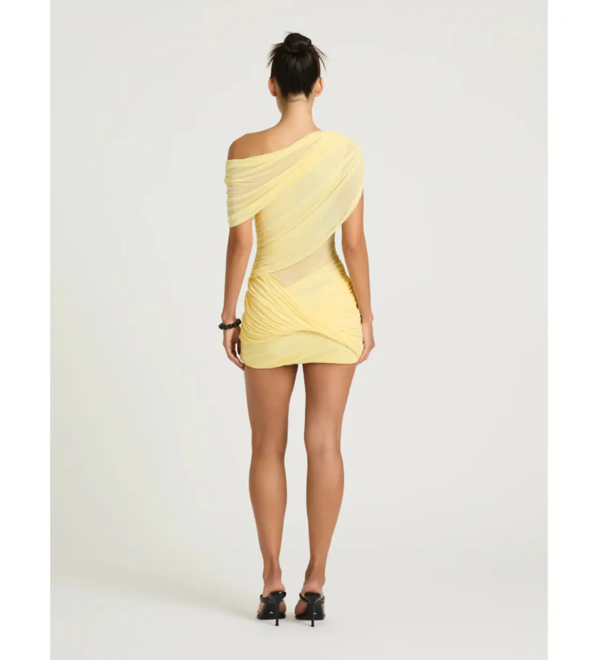 Benni Otto Mini Dress in Lemon Size AU10 - Image 3