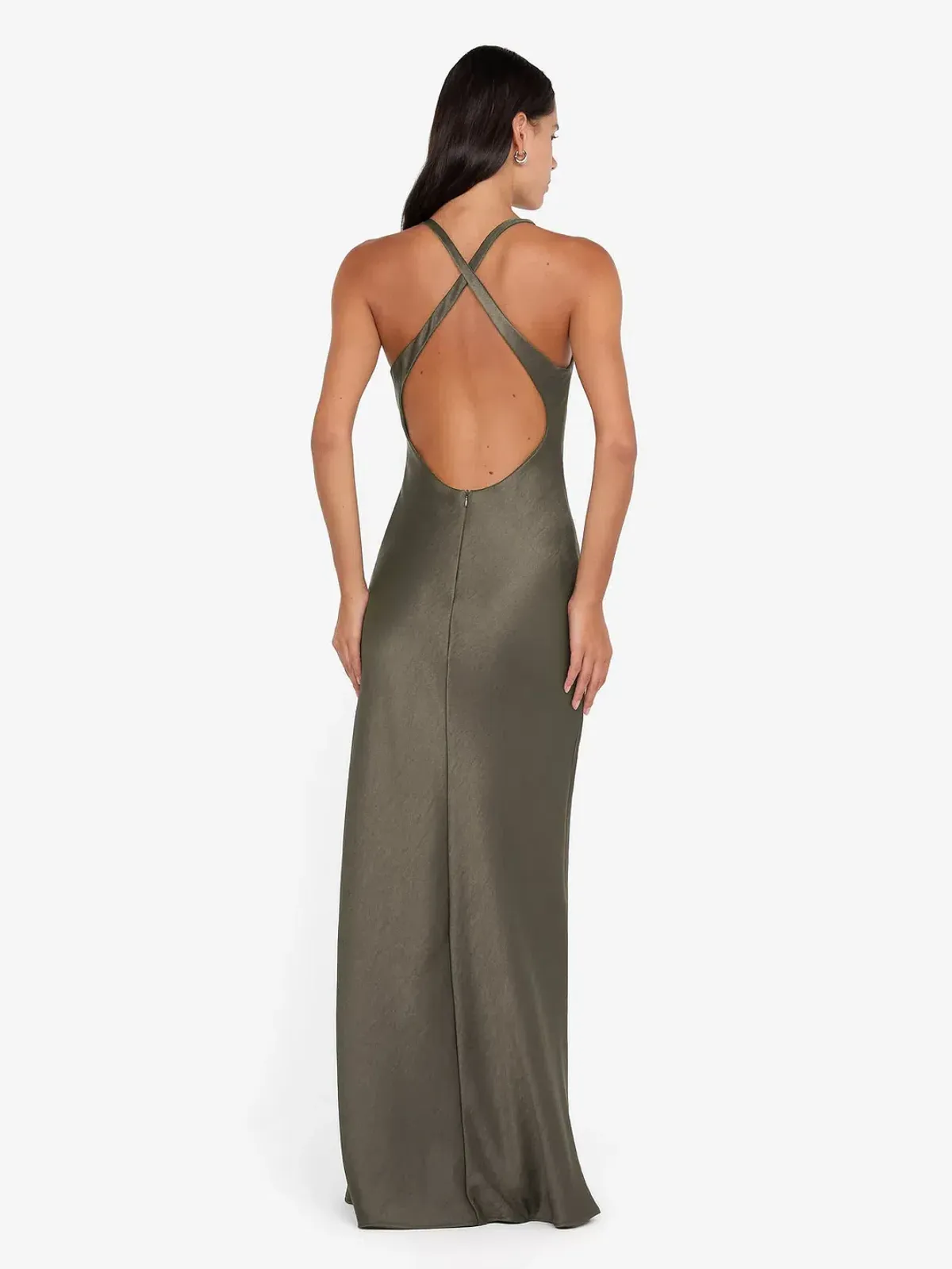 The Dreamer V Neck Dress in Dark Willow - Image 2