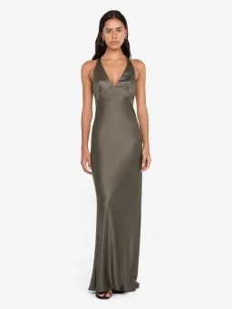 The Dreamer V Neck Dress in Dark Willow for rent on The Volte - image 1