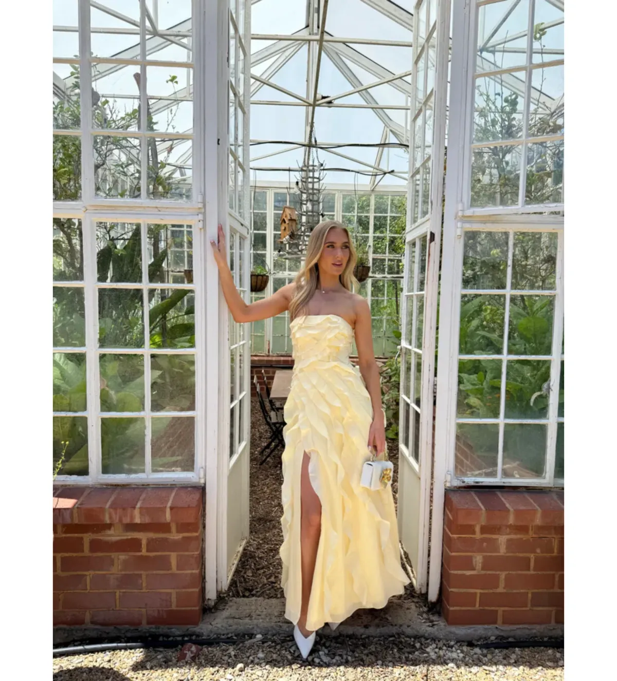 Aje Allairie Gown in Butter Yellow Size AU8 - Image 1