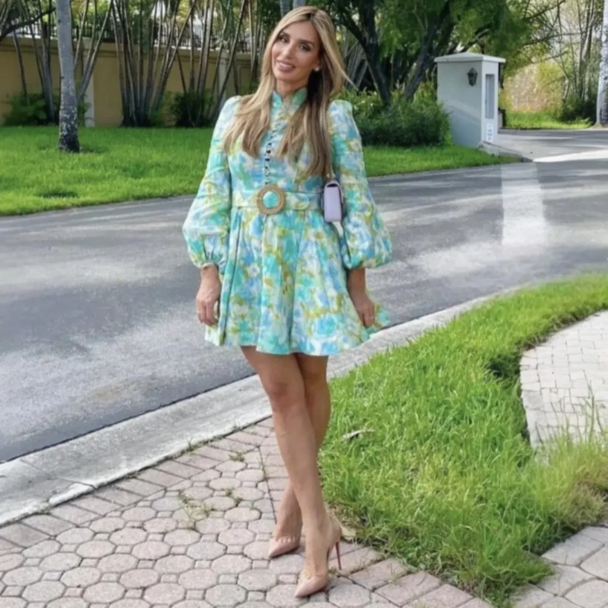 Zimmermann High Tide Buttoned Mini Dress Size 3 / 14 AU - Image 1