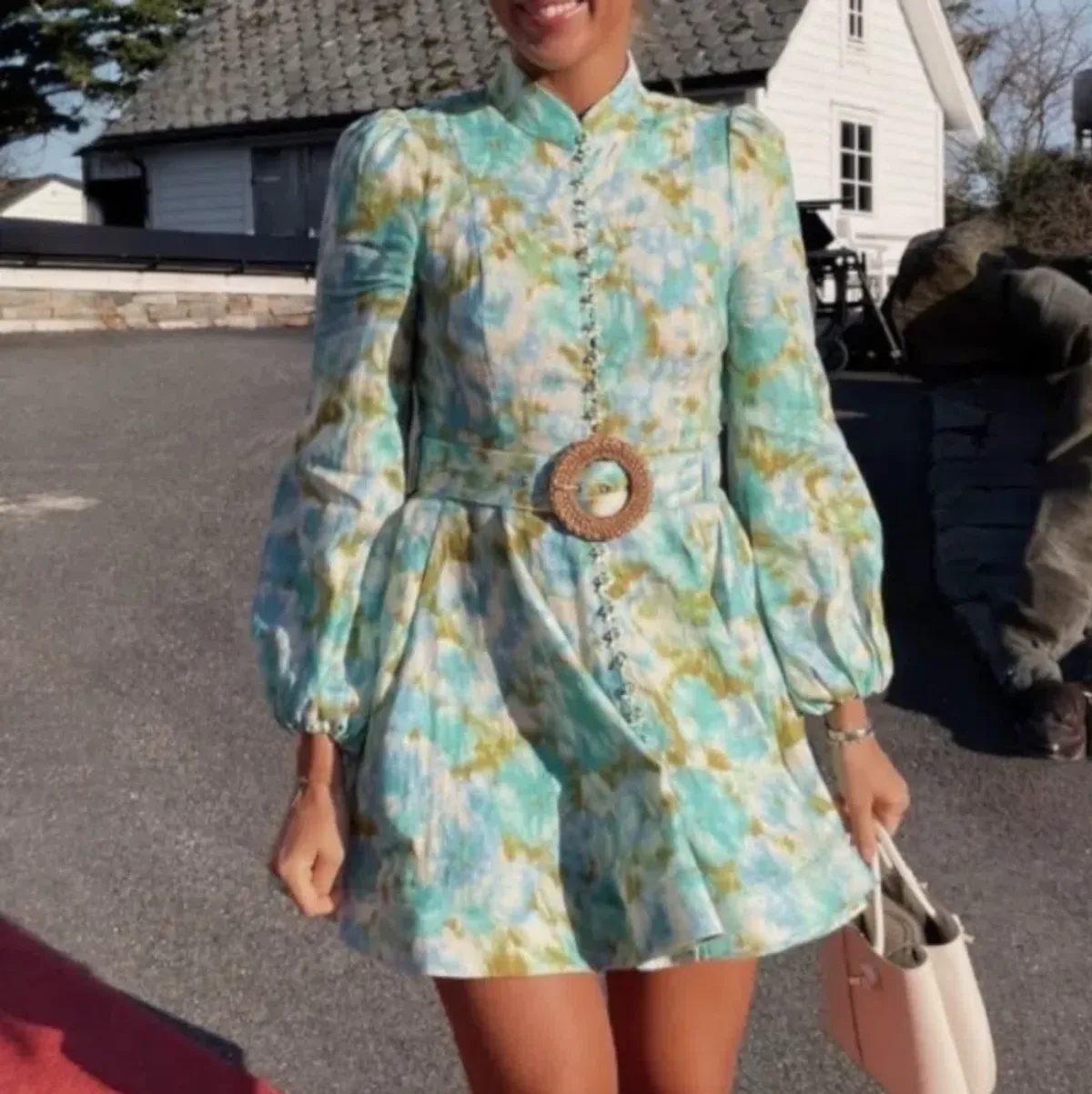 Zimmermann High Tide Buttoned Mini Dress Size 3 / 14 AU - Image 4