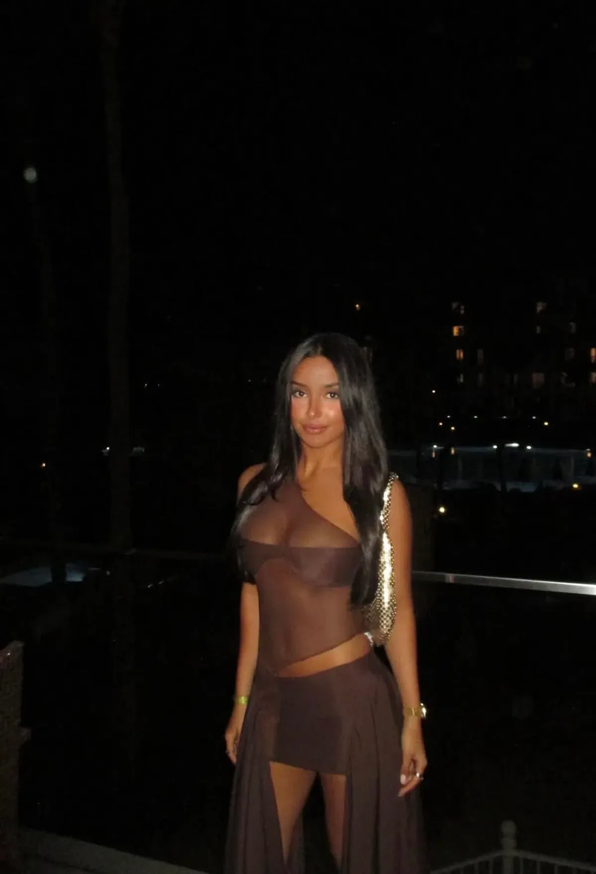 Revolve Tricot Mesh mini Dress size small - Image 2