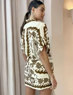 Alemais Tropic Shirt Sarong Skirt Set Size 8 for rent on The Volte - image 3