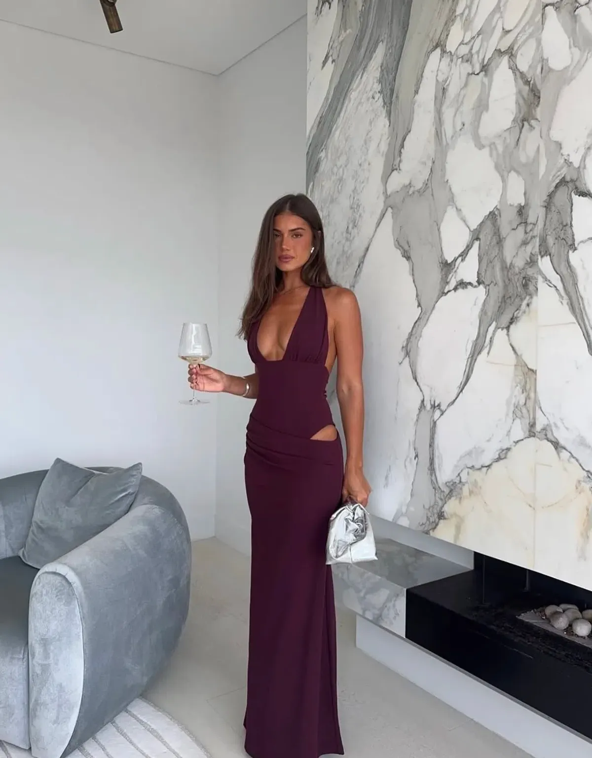 Twilight Temptation maxi dress - Plum size small - Image 2