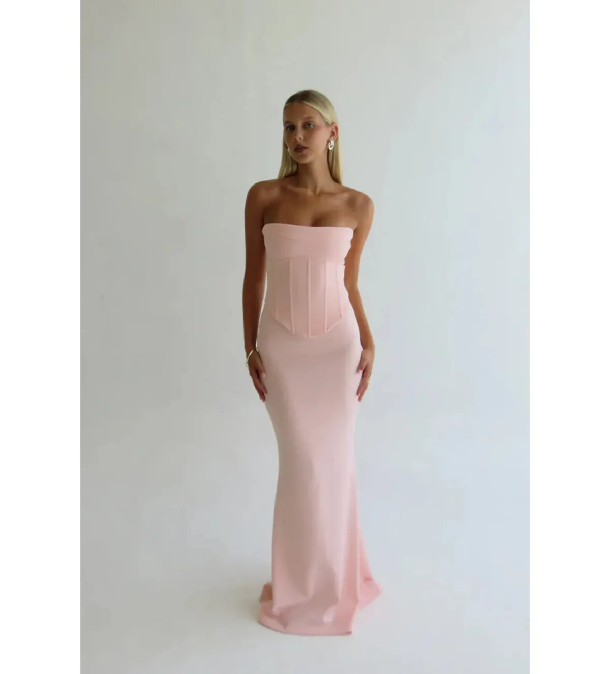 Hntr The Label Louie Gown in Baby Pink Size XS/AU6 - Image 4