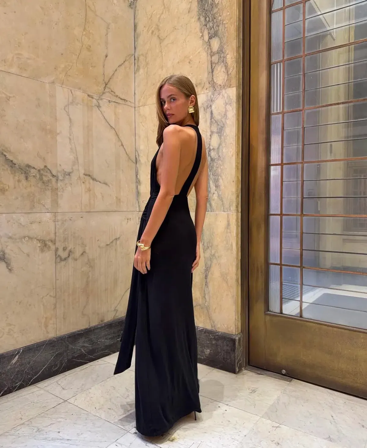 Kookai jasmine maxi dress black SIZE 6 - Image 2