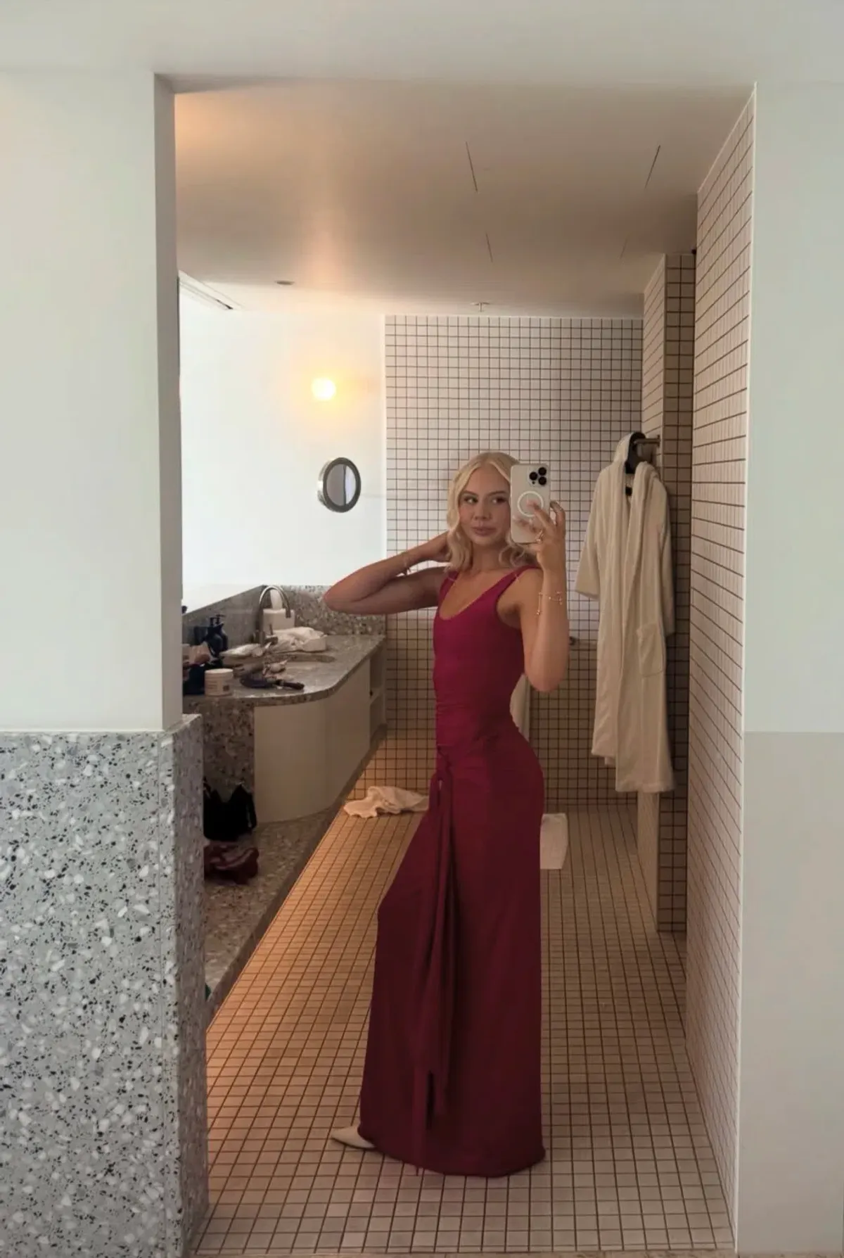 Kookai Shara maxi in persian red size 6 - Image 3