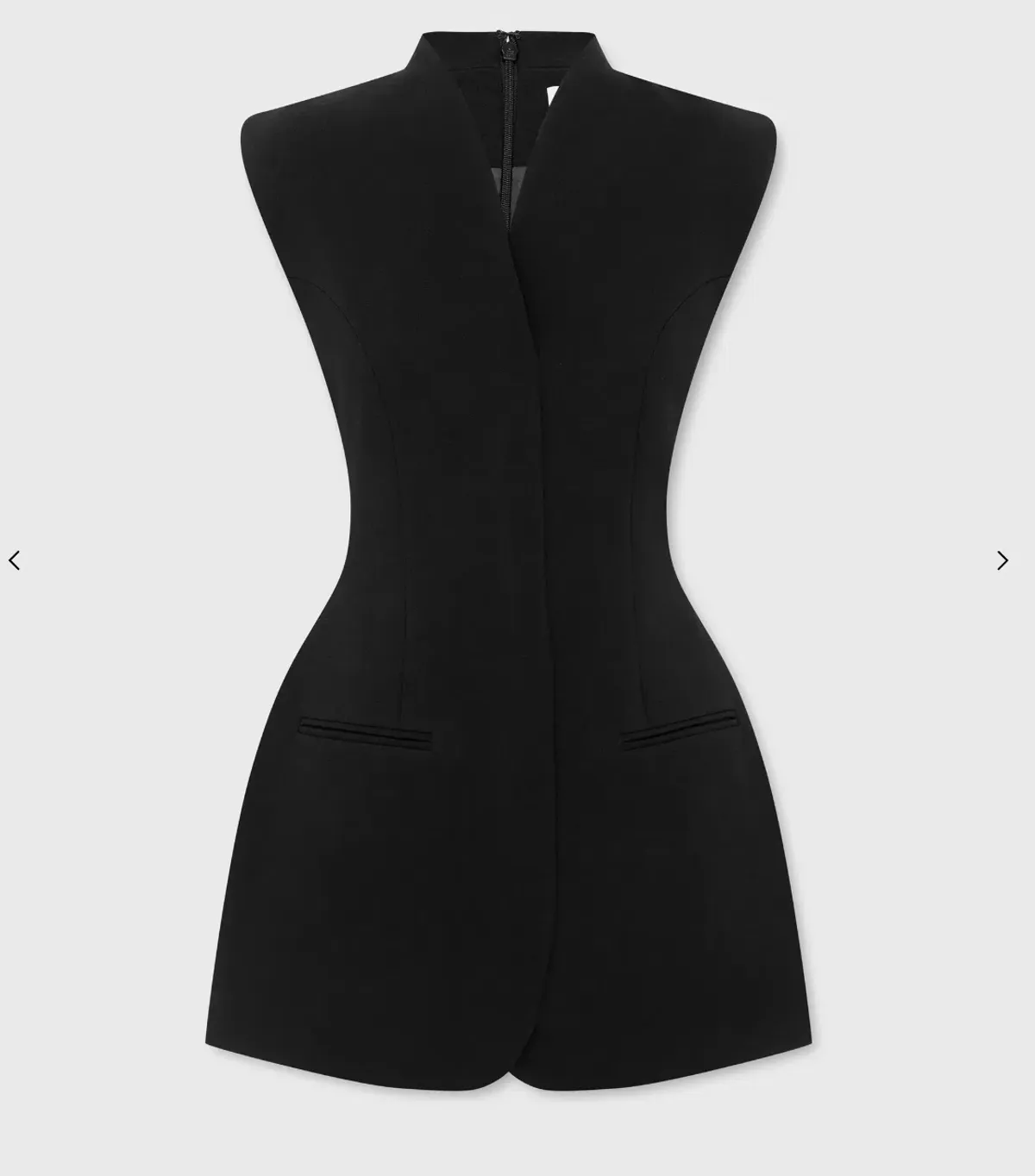 Cross Mini Dress Black - Size 8 - Capsule Wardobe - Image 1