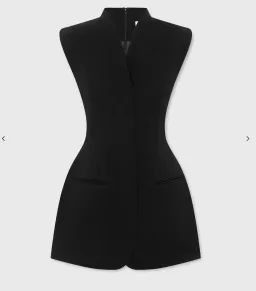 Cross Mini Dress Black - Size 8 - Capsule Wardobe for rent on The Volte - image 1