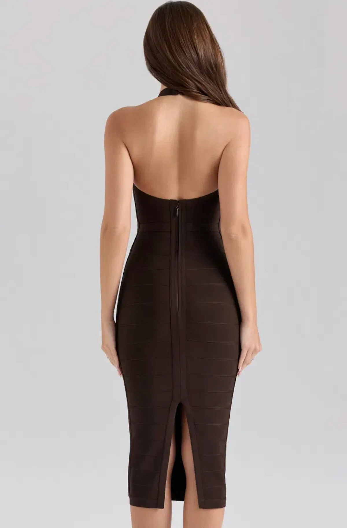 Chocolat Halter midi bandage dress - House of CB bandage dress - size XS - Image 6