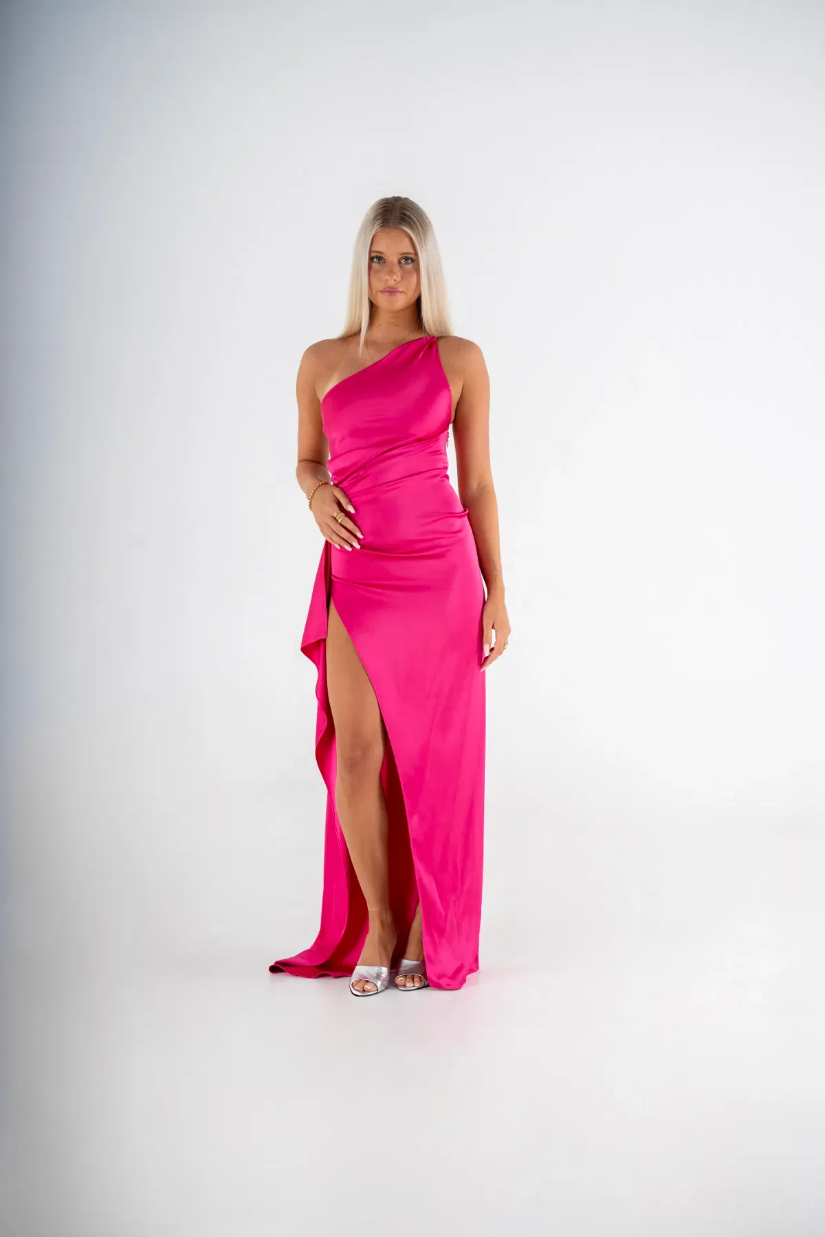 Studio Lexi Samira Maxi Gown Hot Pink - Image 2