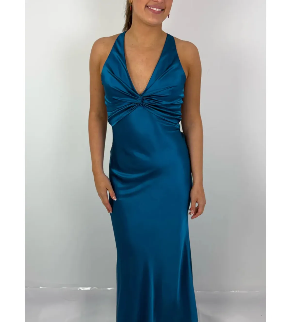 Ruth Tarvydas Goddess Gown in Teal Size AU10 - Image 2
