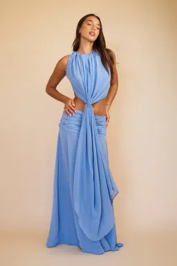 Koster Kulture Sola Maxi Set Cerulean Blue for rent on The Volte - image 7