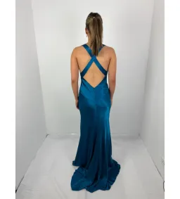 Ruth Tarvydas Aries Gown in Teal Size AU12 for rent on The Volte - image 3