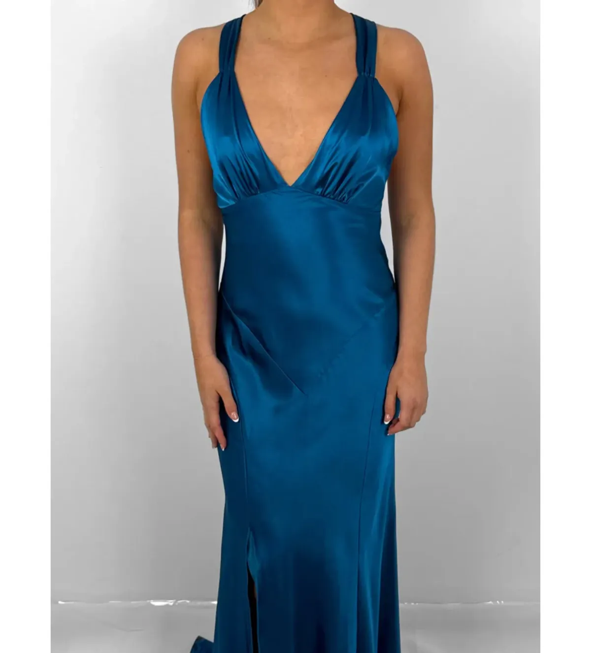 Ruth Tarvydas Aries Gown in Teal Size AU12 - Image 2