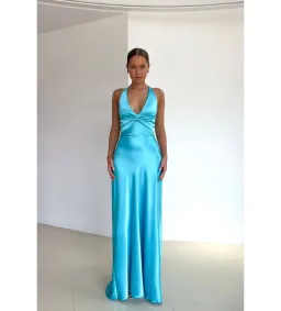 Ruth Tarvydas Goddess Gown in Aqua Size AU8 for rent on The Volte - image 2