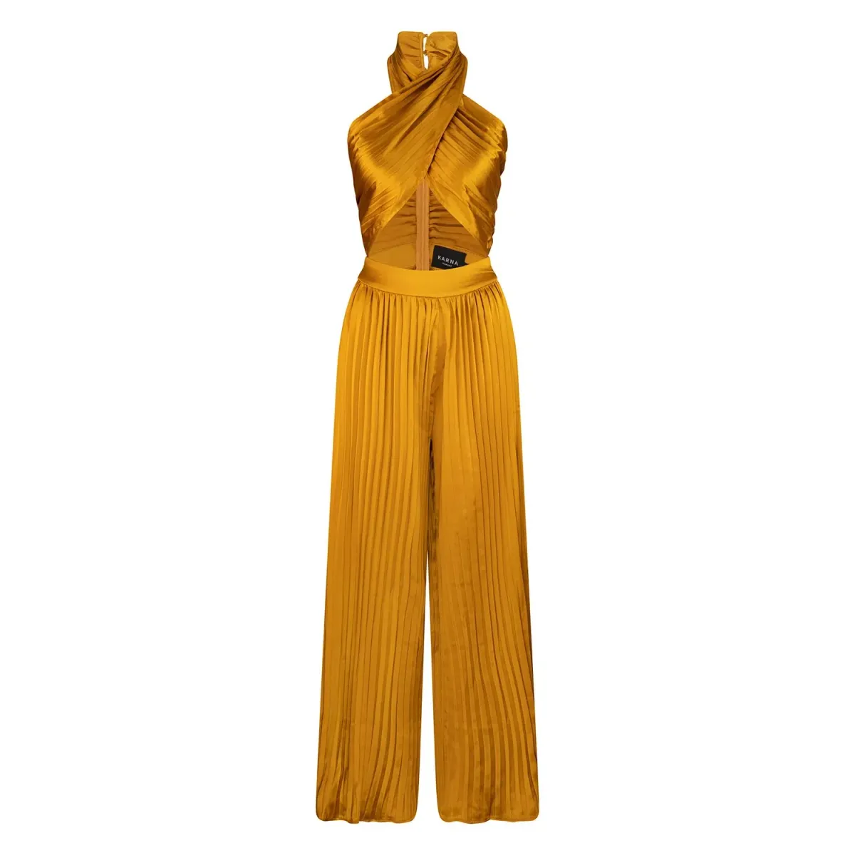 Karna Ramsay Stella Jumpsuit Yellow Gold Size M (AU 10) - Image 2