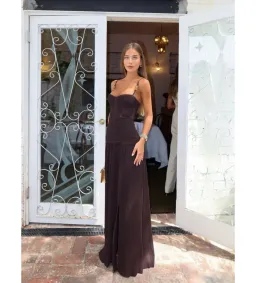 Manning Cartell Double Time Pleat Dress in Dark Chocolate Size AU8 for rent on The Volte - image 2