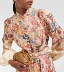 ZIMMERMANN LUMINOSITY BUTTONED MIDI DRESS SIZE 4 for rent on The Volte - image 3