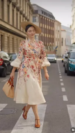 ZIMMERMANN LUMINOSITY BUTTONED MIDI DRESS SIZE 4 for rent on The Volte - image 1