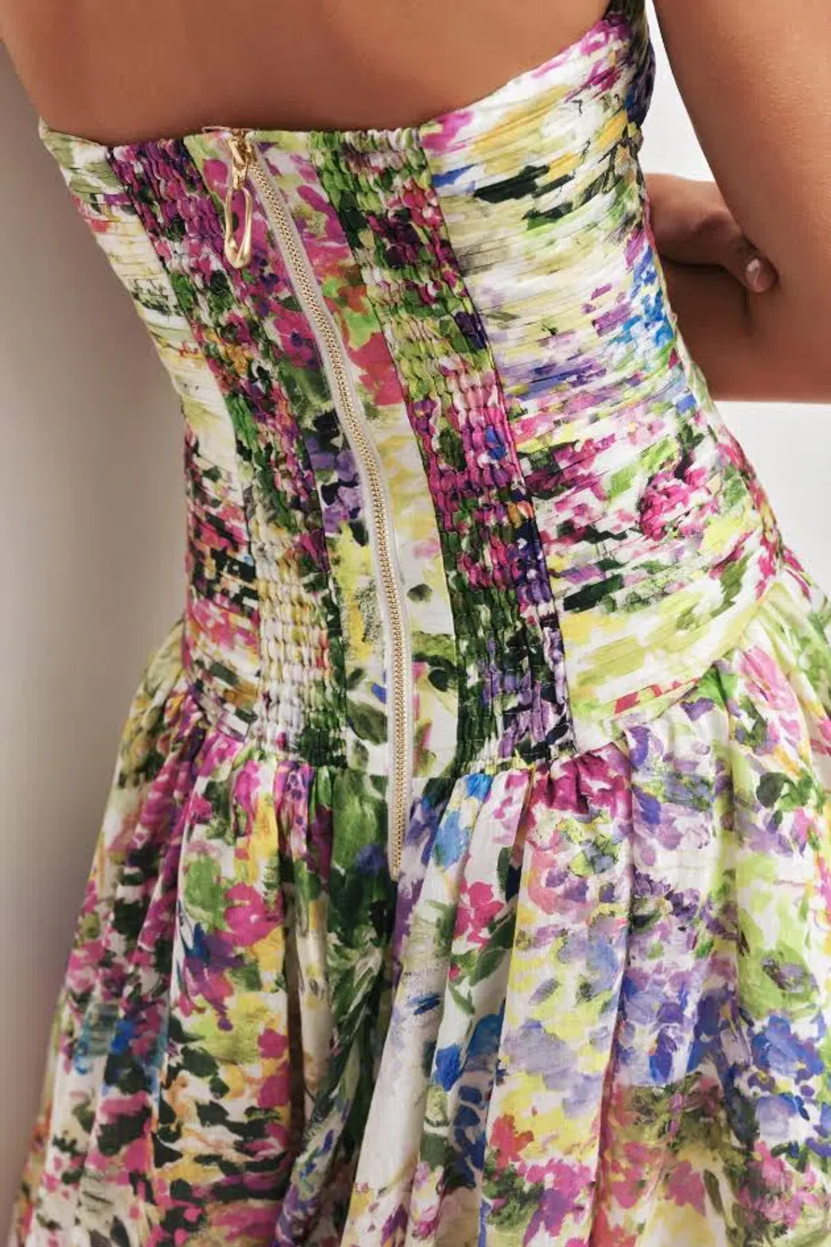 🪻AJE Strapless Dahlia Gown in Lavandula - Size 14 AU - Colourful Floral Print Maxi Dress 🪻 - Image 8