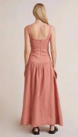 Bec & Bridge - Alamos Dress | in Grapefruit, Size 6 for rent on The Volte - image 4