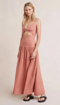 Bec & Bridge - Alamos Dress | in Grapefruit, Size 6 for rent on The Volte - image 2