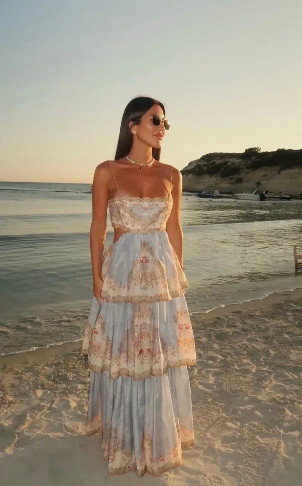 ZIMMERMANN DAYLIGHT TIERED MAXI DRESS SIZE 4 - Image 1