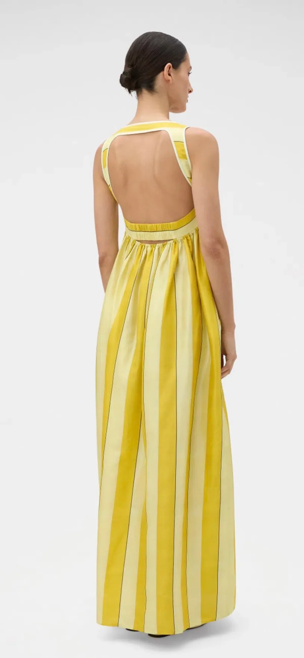 Oroton Slub Silk Stripe Sundress Size 10 - Image 1